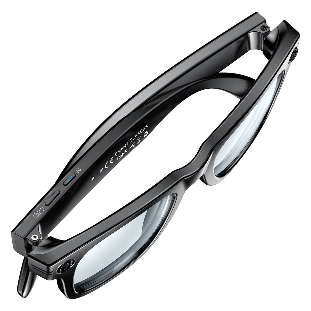 AI Glasses with HD Camera; Enhanced Smart Office Glasses; Multilingual Voice Assistant Sunglasses