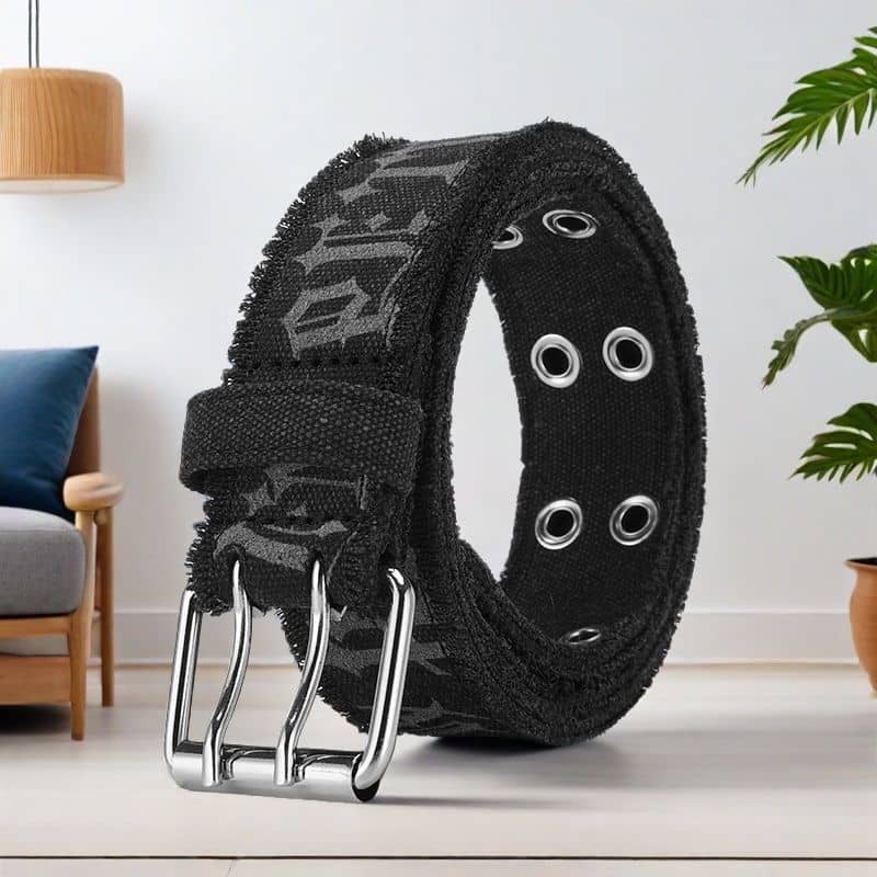 NEW MEN'S PUNK DENIM BELT