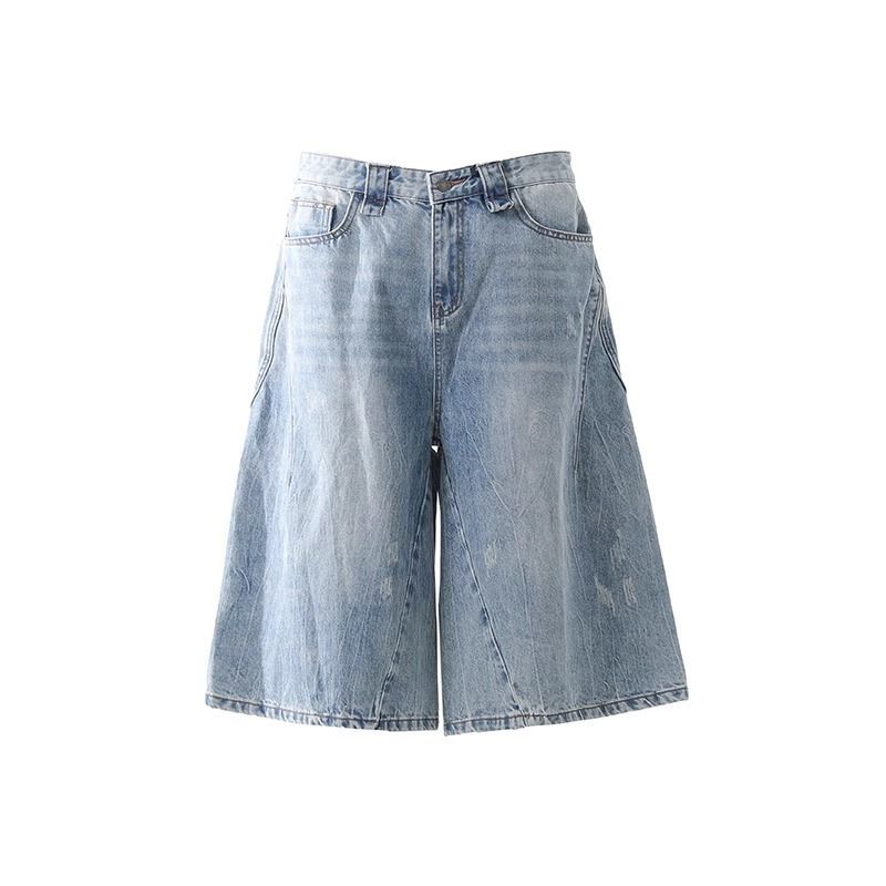 Distressed And Distressed-Look Jeans Shorts